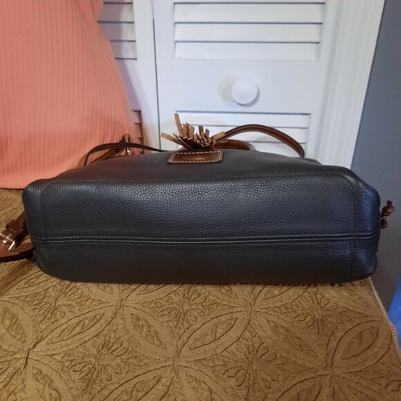 Dooney & Bourke Leather Wakefield Tassel Tote - Picture 3 of 15